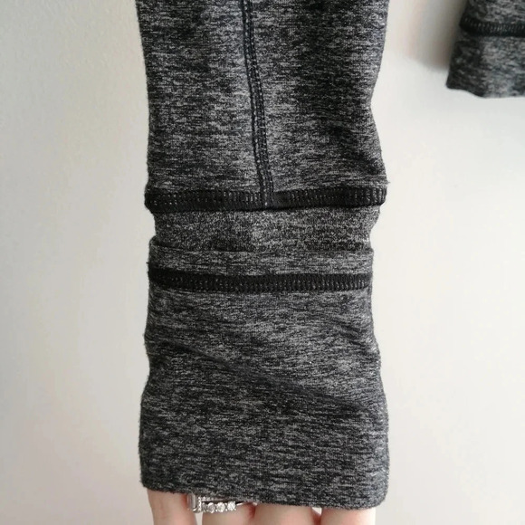 Lululemon Rulu Pace Setter 1/2 Zip Heathered Gray Reflective Running Jacket 6 - Picture 9 of 16